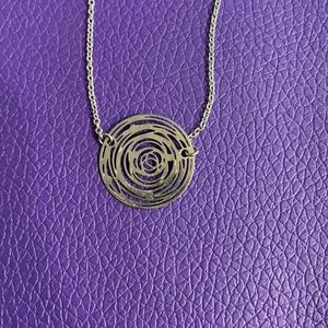 Silver Round Necklace